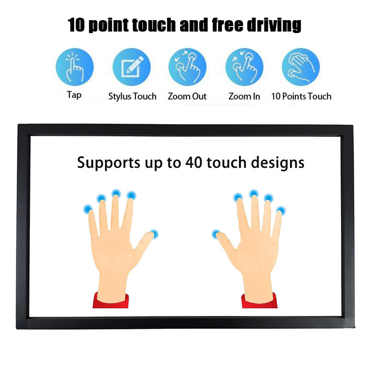 Detone 4.3 5.7 6.5 7 8.4 9 10.1 10.4 12.1 Inch Custom Sizes Optional LCD Resistive Touch Screen Panel