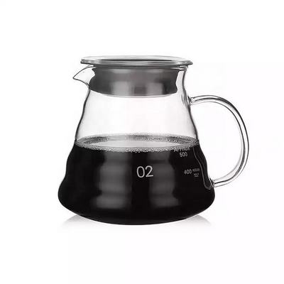 Pour Over Glass Range Coffee Server 360ml 600ml 800ml Carafe Drip Coffee Pot Coffee Kettle Brewer Barista Percolato