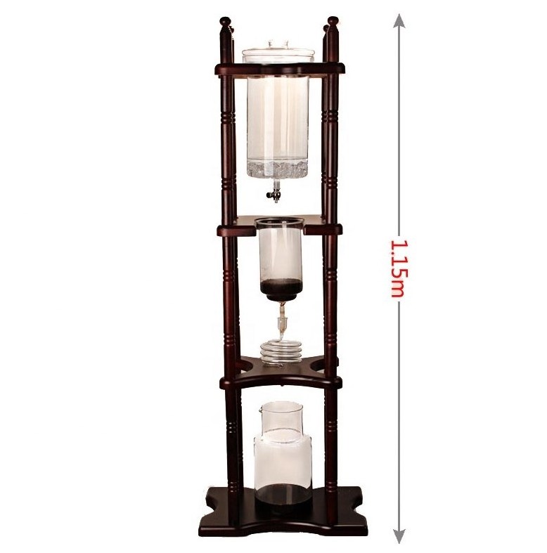 Hot Sale Gater 25cups Dutch Iced Coffee Maker Wood Stand Ice Coffee Drip New Style Cold Brewer