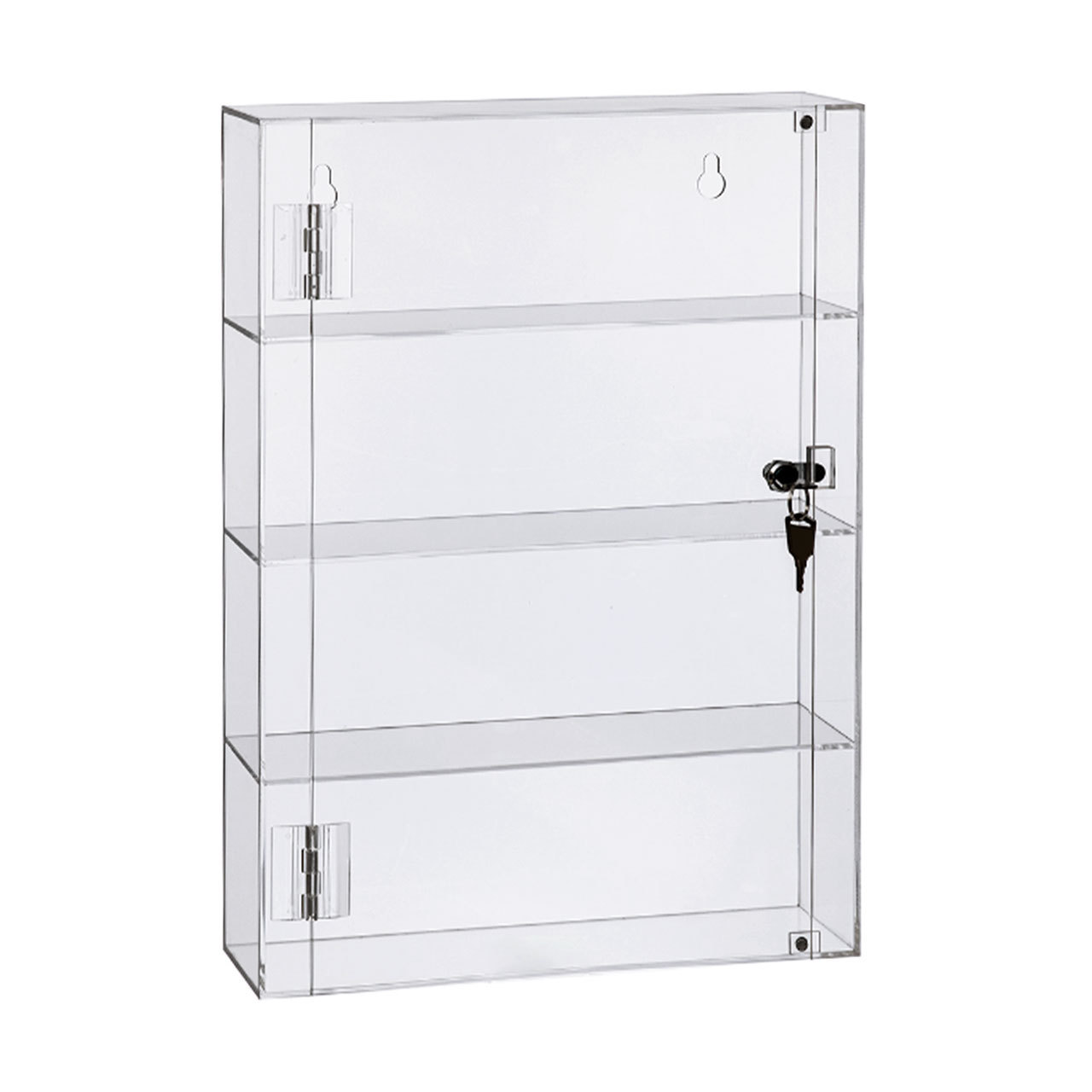 Custom 4 Tier Acrylic Display Case Clear Display Case With Lock And 2 Keys Retail Display Cases