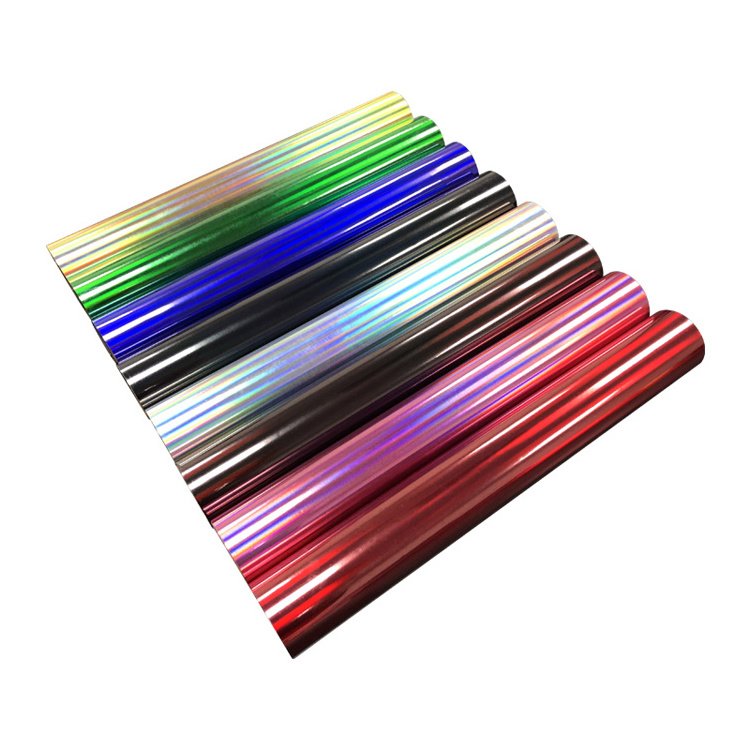 Wholesale Rainbow Custom Film Hologram Heat Transfer Vinyl For Clothing