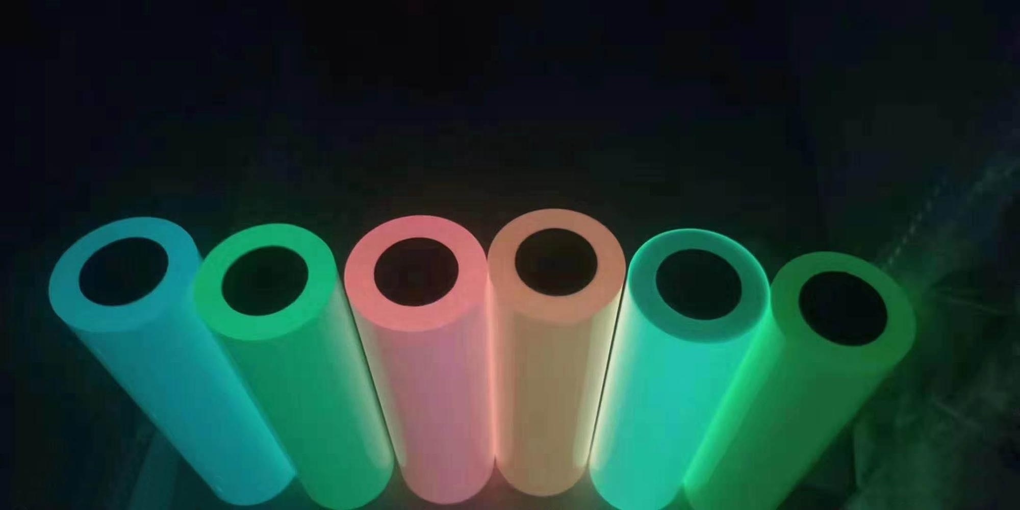 China Supplier Wide PU Glow In Dark Iron On Vinyl Heat Transfer Film