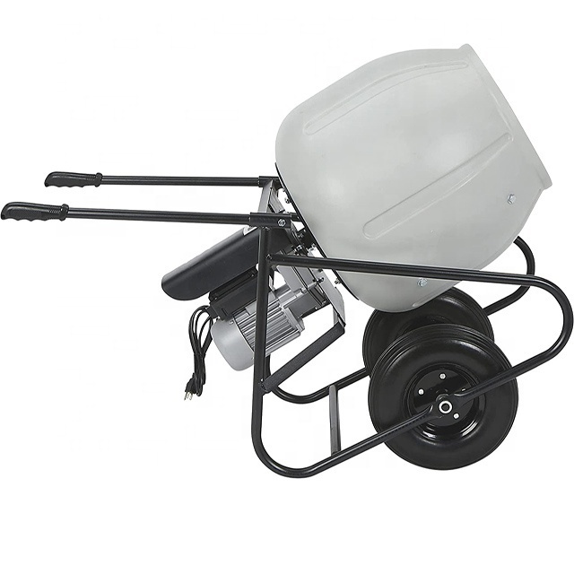 4.3 Cubic Ft. Poly Drum PD120 120L Poly drum Portable Mini Concrete Mixer Cement  Mixer for construction