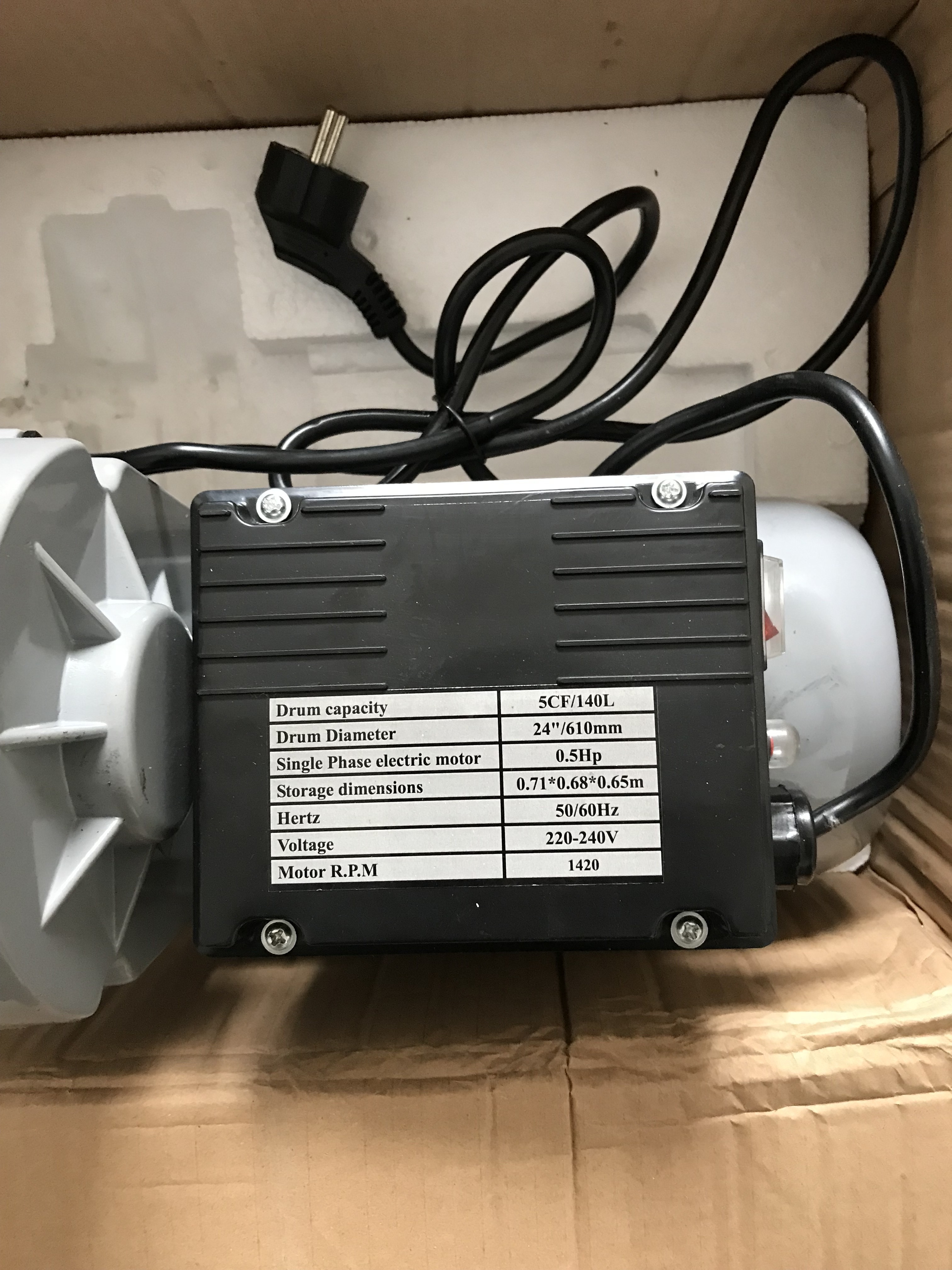 Electric 375W gear house motor for concrete mixer cement mixer