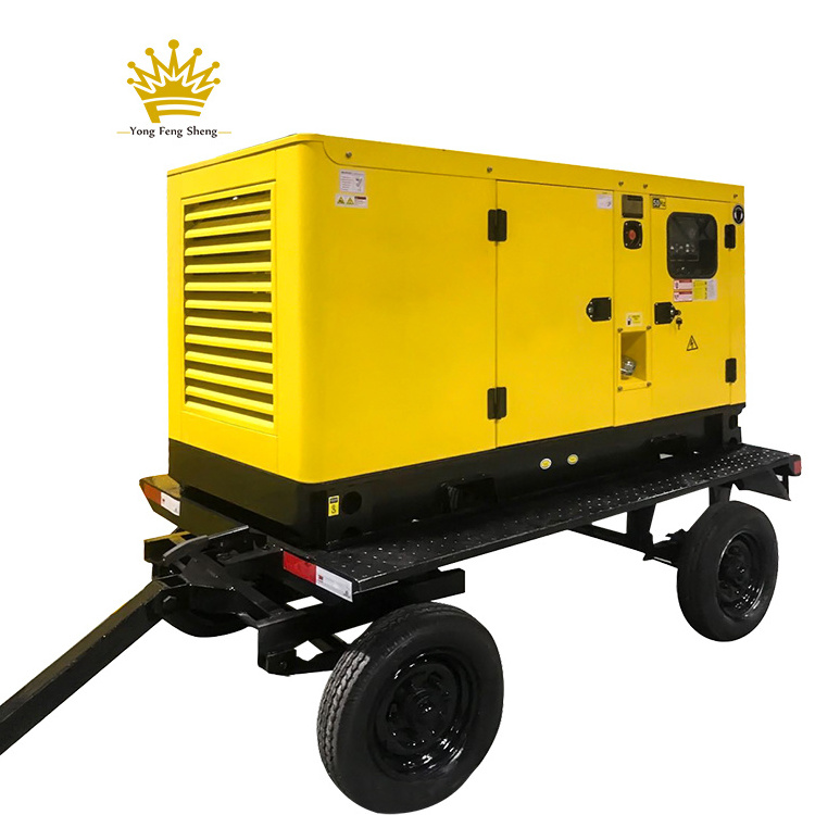 OME china diesel generator four wheels with trailer