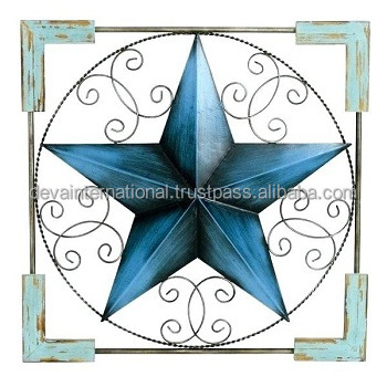 STAR WALL FARMHOUSE & HOTEL DECORATION WALL STAR GIFTS & CRAFTS METAL STAR