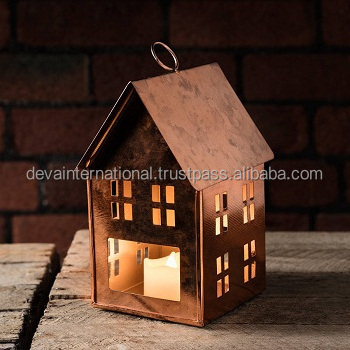 GALVANIZED CHRISTMAS HOUSE DECORATION CANDLE LANTERN SCENTED CANDLE HOLDER PREMIUM QUALITY CANDLE LANTERN