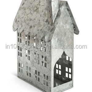 LUXURY VINTAGE HOUSE LANTERN MEMORIAL CHURCH HOUSE HANGING DECORATIVE TEA LIGHT CANDLE LANTERN