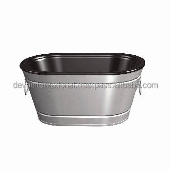 STAINLESS STEEL OVAL ICE TUB