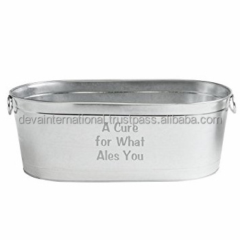 STAINLESS STEEL OVAL ICE TUB