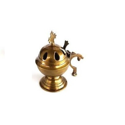 BEAUTIFUL BRASS INCENSE BURNER CHURCH DECORATIVE BRASS ANTIQUE INCENSE BURNER