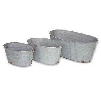 SMALL METAL TROUGH AN ASSORTMENT OF 3 BUTTERFLY PLANTER HOME & GARDEN DECORATIVE METAL MODERN PLANTER