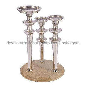 SET OF 3 STYLISH CANDLE HOLDER STYLES DESIGN TEA LIGHT HOLDER HANDMADE METAL CANDLE STAND