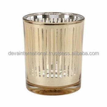 GLASS VOTIVE STYLISH CANDLE GLASS VOTIVE GOLD WEDDING DECORATION CANDLE GLASS VOTIVE LOW PRICE CANDLE GLASS VOTIVE