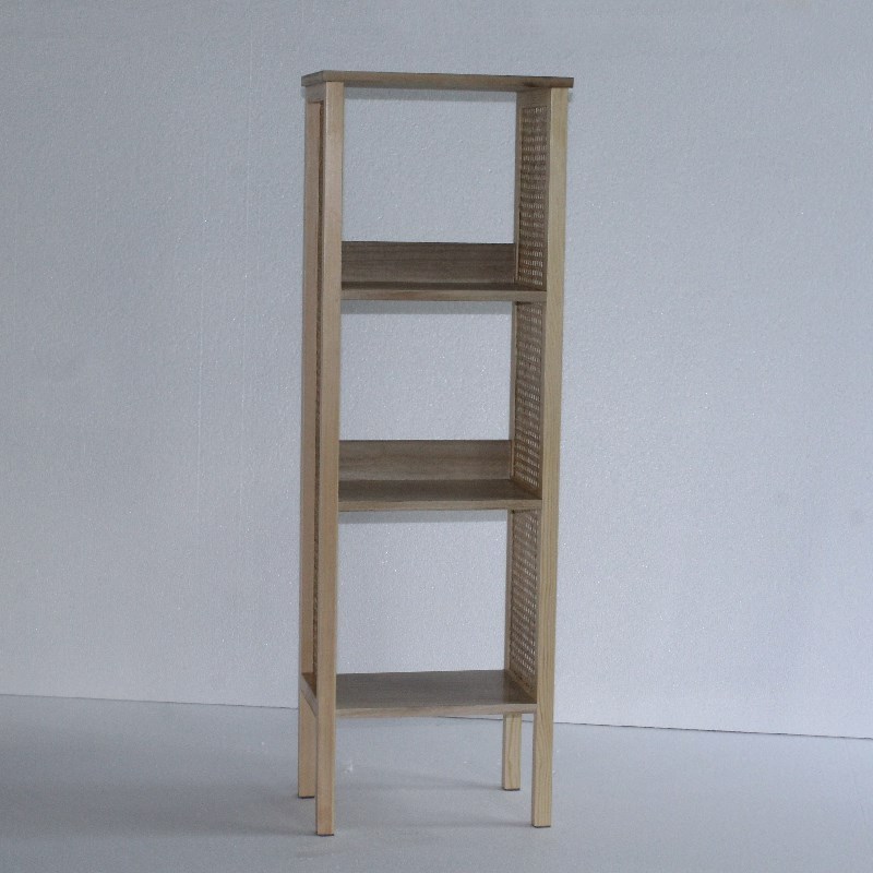 High Quality Book Shelf Eco-friendly Towel Rack Bookcases Rattan Bookshelf