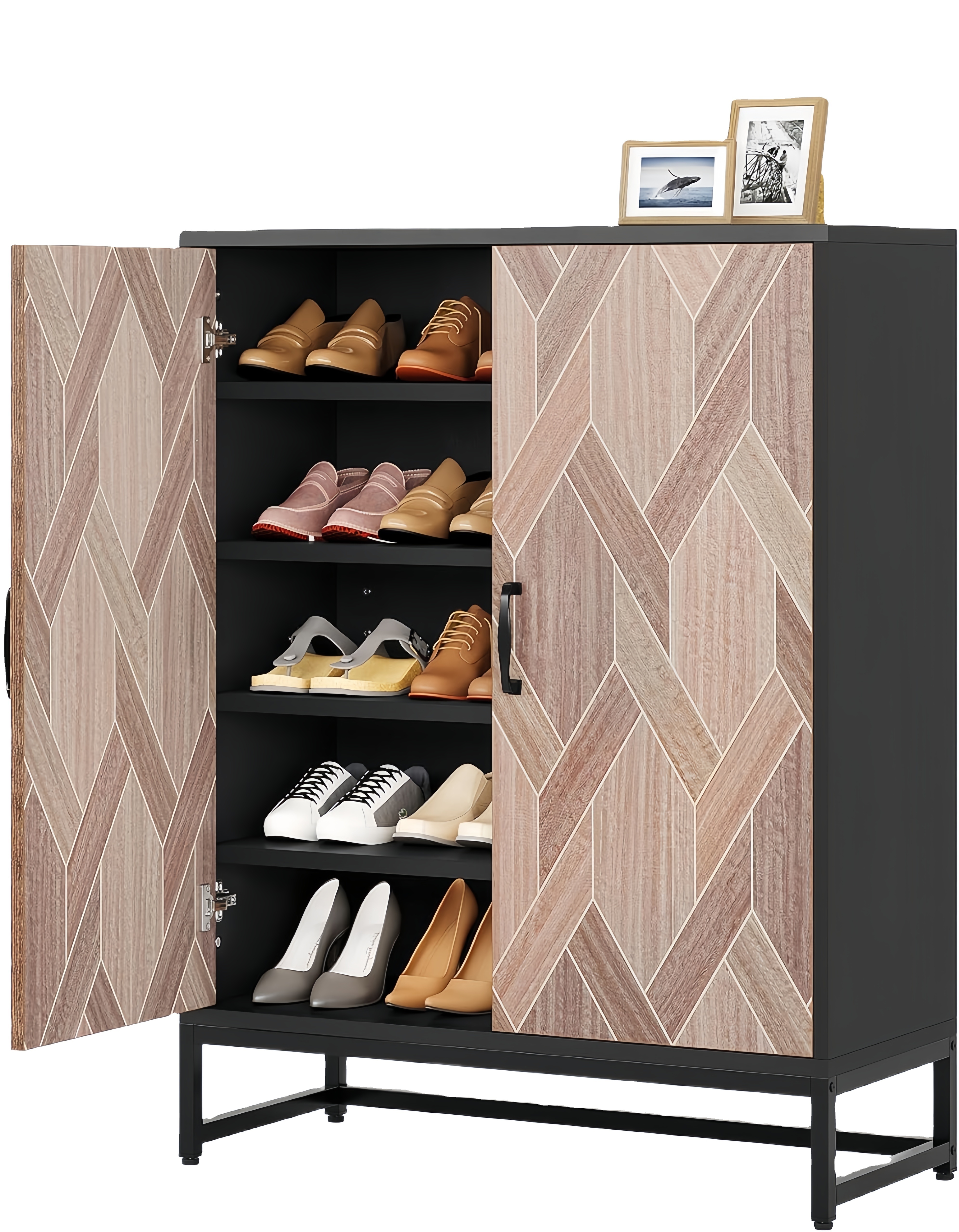 bedroom wooden shoe cabinet design custom wooden home shoe cabinet rack for home living room balcony shoe cabinet rattan wood