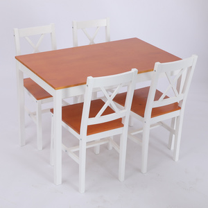 KD Dining Room Table Set Table & Chair Pine Wood Dining Tables