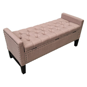 New design bedroom furniture storage lounge chair stool ottoman bench