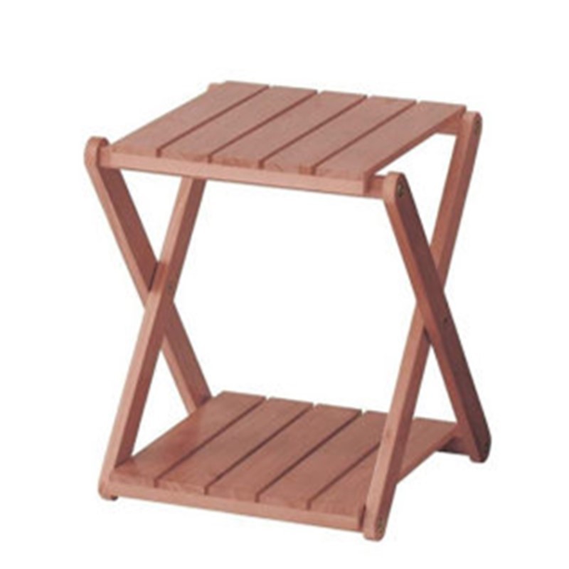 Wooden Plant Stand Flower Holder Garden Decor with 2 Tier Shelves Folding rack wooden flower pot rack