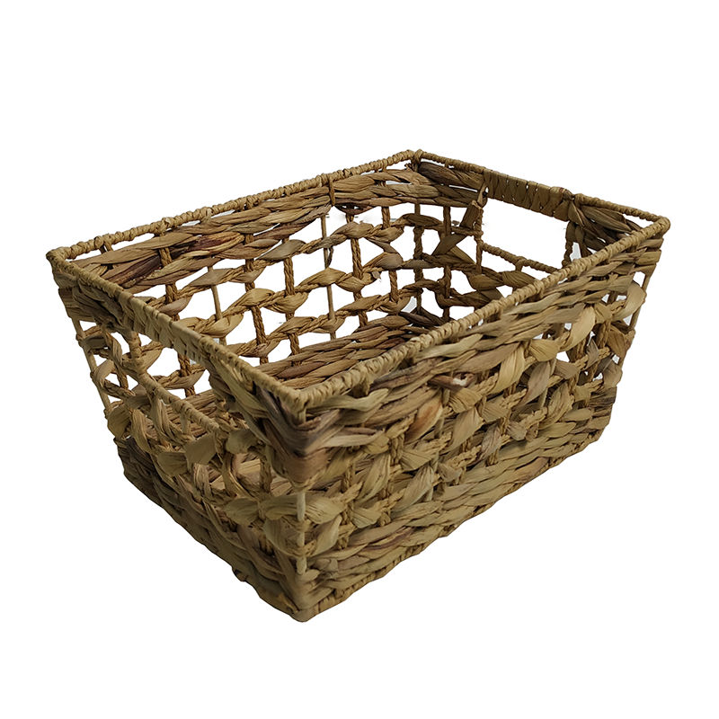 Water Hyacinth Handmade Storage Basket Fruit Basket With Handle