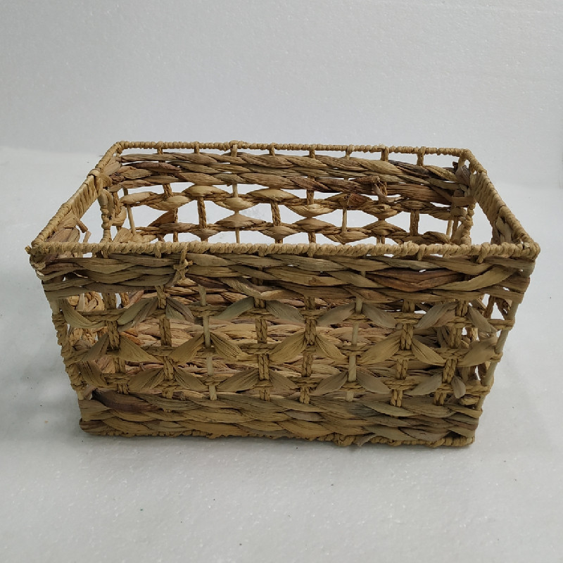 Water Hyacinth Handmade Storage Basket Fruit Basket With Handle