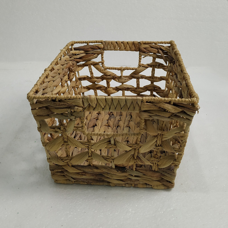 Water Hyacinth Handmade Storage Basket Fruit Basket With Handle