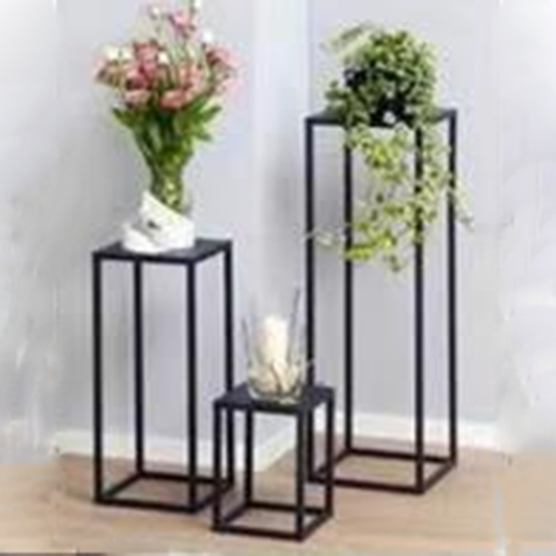 Metal Indoor Plant Stand Outdoor Iron Flower Pot Shelf