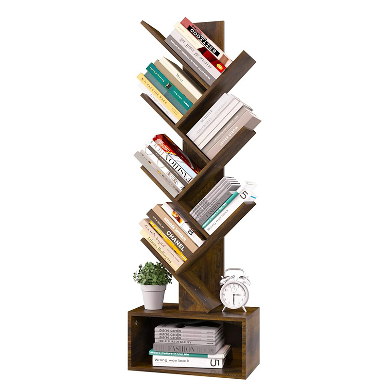 Hot Selling Wholesale Price Corner Tree Shaped Book Shelves Movable Book Shelf For Living Room