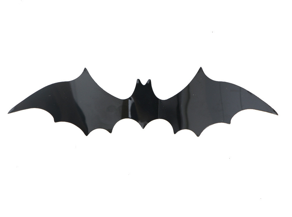 Halloween black bat wall stickers 3d stickers living room background wall decoration layout bat post wholesale supplies