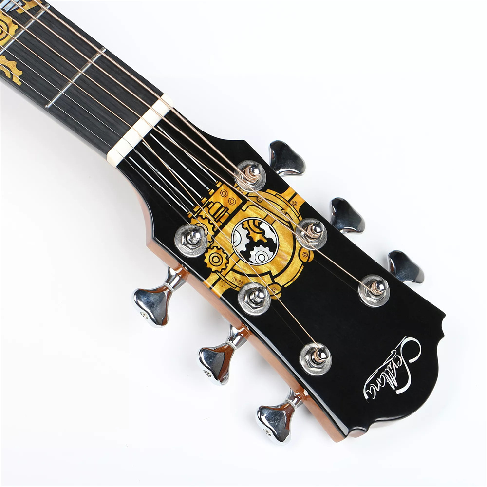 Best Sevillana 1905 high end acoustic guitars solid rosewood back with technology-inspired design inlay professional  guitars