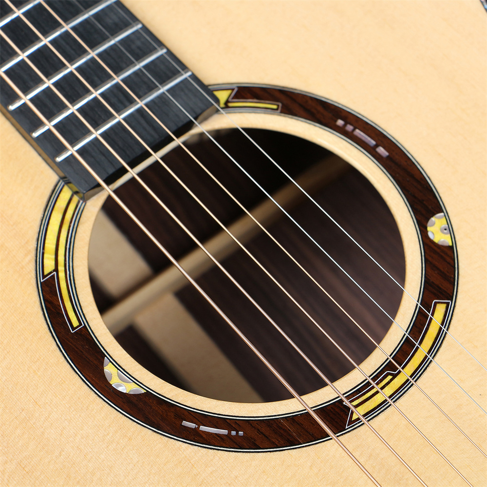 Best Sevillana 1905 high end acoustic guitars solid rosewood back with technology-inspired design inlay professional  guitars