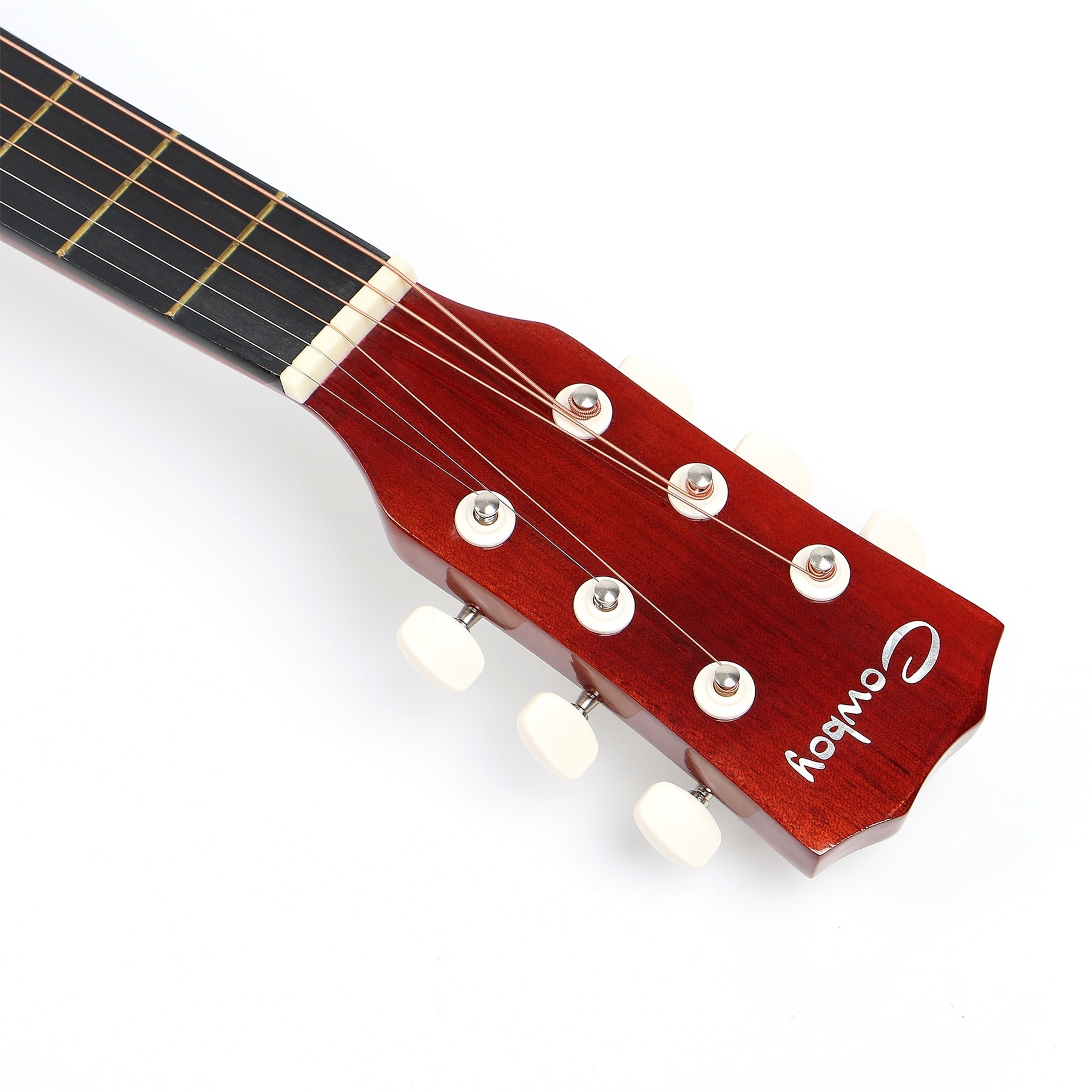 China Factory's 38-Inch Beginner Acoustic Electric Guitar High-Gloss Gloss Finish for Music Practice Linden Rosewood Material