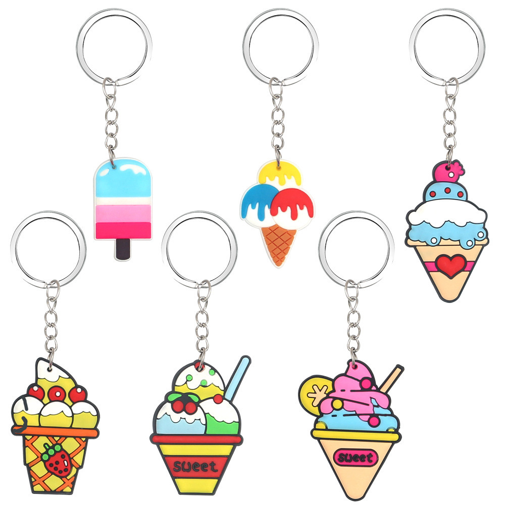 Wholesale Soft Silicone Pvc Key Ring Accessories Gift Croc Charms Keychain For Keychain