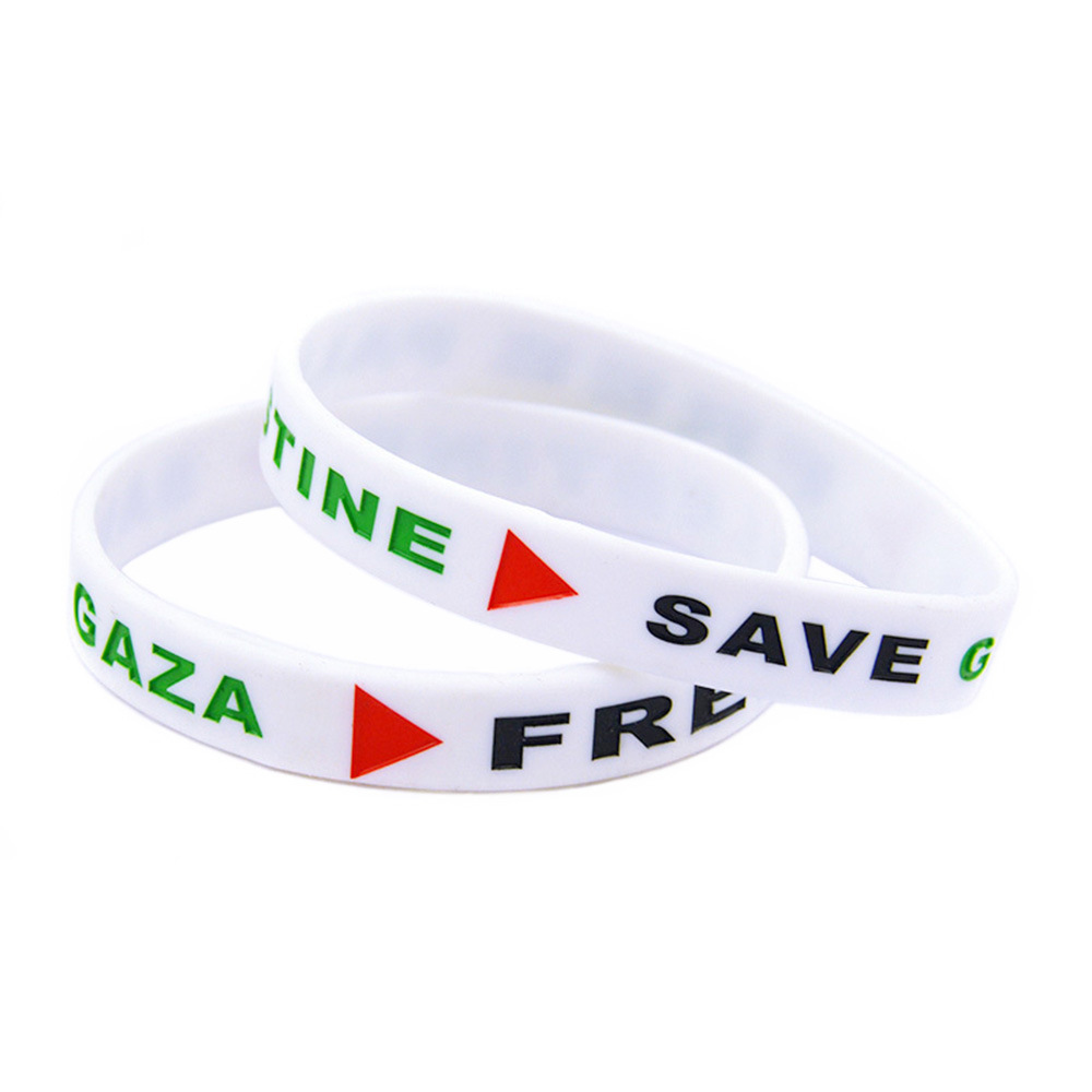 Suppliers Personalised Customized Promotional Gifts Silicone Wristband With Keyring Rubber Bracelet