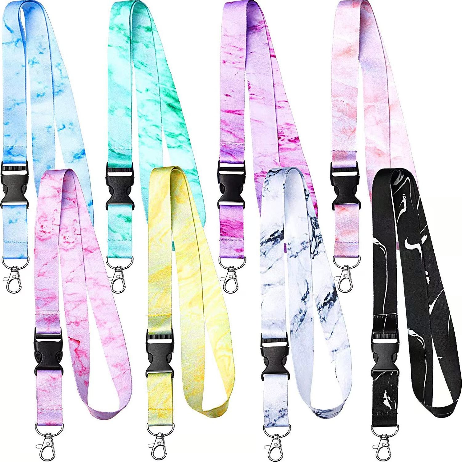 Custom Printing Logo Neck Strap Phone Lanyard With ID Card Badge Holder Cute Teacher Lanyard With Seatbelt Buckle