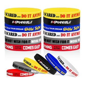 Personalized Rubber Basketball Sports Bracelets Debossed Wrist Band Motivational Silicone Wristbands With Logo Custom