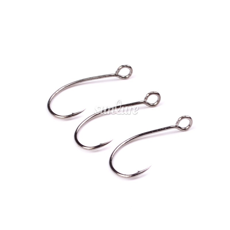 200pc Barbed Hook 72A Material fishhook Fly Hooks Fishing Trout Salmon Dry Flies Fish Hook Tackles