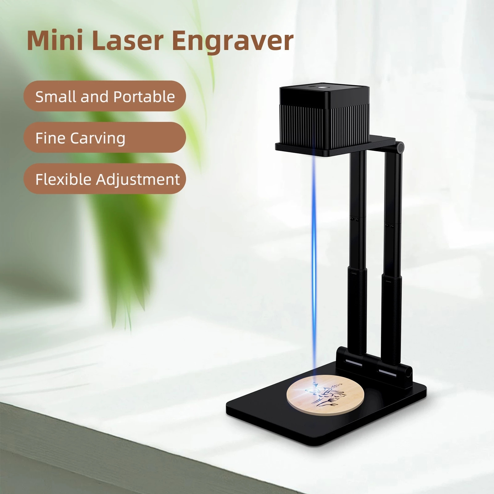 Laser Engraver Machines Portable Laser Engraving with App Control High Engraving Accuracy for DIY Logo Design Mini Laser Printer