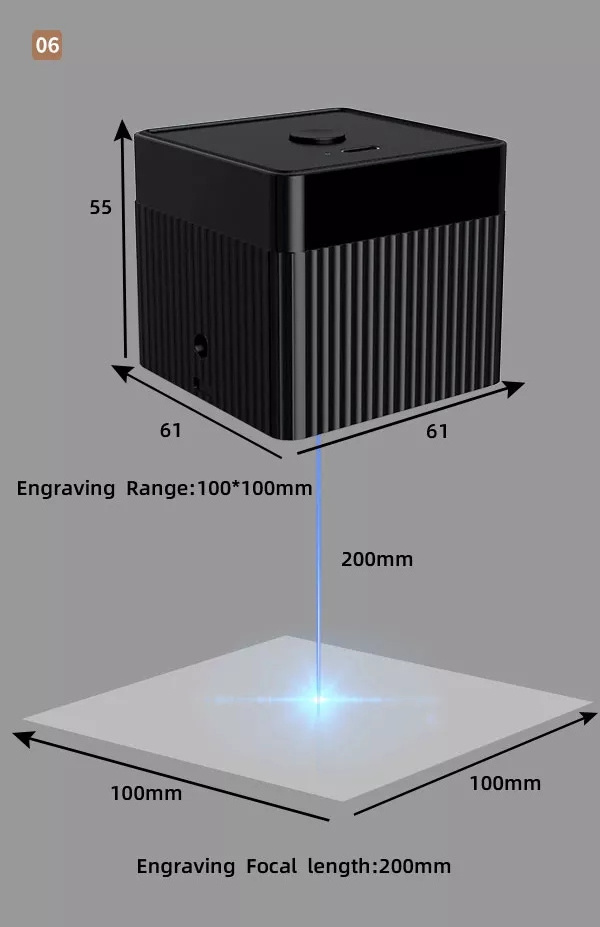 Laser Engraver Machine Compact Lase Cutting machine Portable Engraver Lazer Engraving Etcher Desktop Laser Cutter Printer