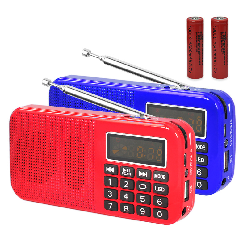 Dewant L-558 rechargeable long playtime hand held FM radio with FM radio frequency 87.5-108MHz