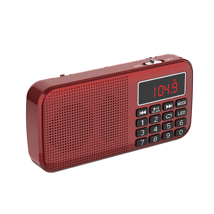 Dewant L-558 rechargeable long playtime hand held FM radio with FM radio frequency 87.5-108MHz