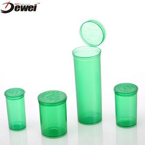 13dr Plastic Pink Yellow Medical Packaging Pharmacy Capsule Pill Vials Childproof  Flower  Pop Top Bottle