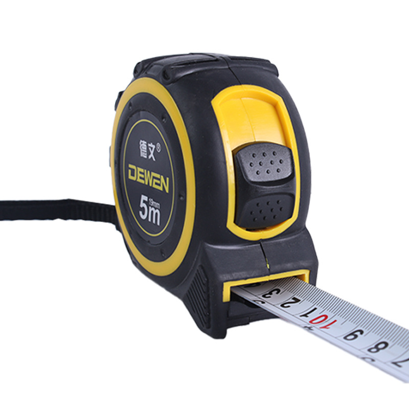 DEWEN High quality 5m automatic tape measure customized stainless steel ABS measure tape