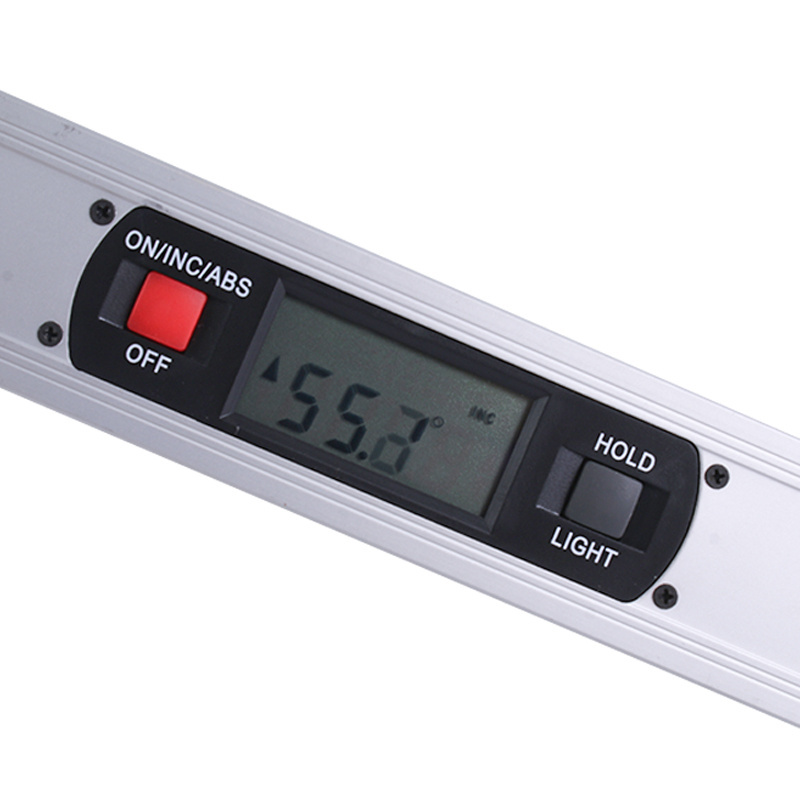 DEWEN Professional Measure 600mm Aluminum Digital Spirit Level With Digital Display Level Adjusting Meter