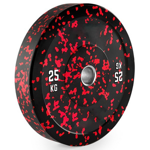 OEM Gym 5kg 10kg 15kg 20kg 25kg Rubber de pesas para musculacion Weight Discos Barbell Camouflage Color Bumper Plate