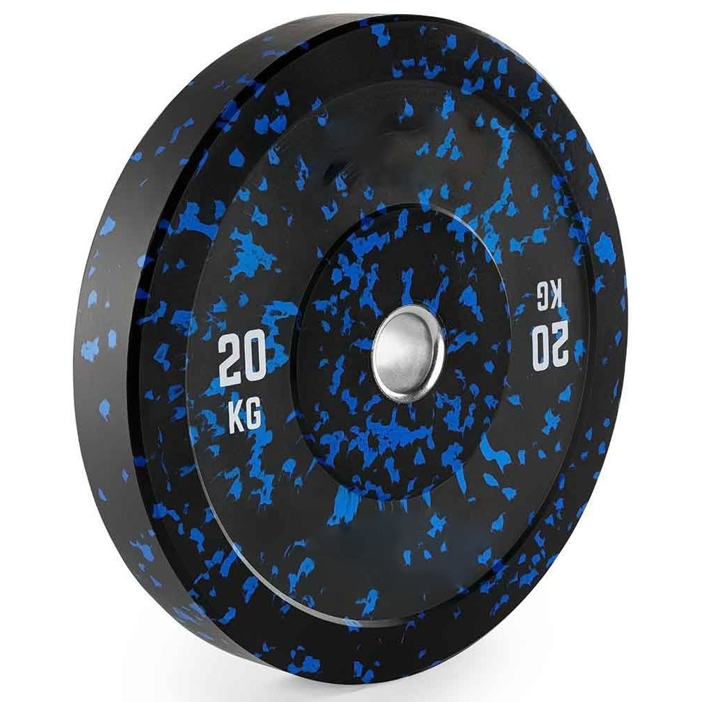 OEM Gym 5kg 10kg 15kg 20kg 25kg Rubber de pesas para musculacion Weight Discos Barbell Camouflage Color Bumper Plate