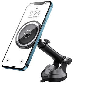 360 Degree Rotation 2-in-1 Magnetic Car Phone Mount Dashboard Windshield Universal Magsafe Phone Holder Work for iPhone