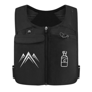 Unisex Quick-Drying Portable Sport Mesh Chest Vests Running Mountaineering Outdoor Mobile Phone Bag Training Sports Vest for Men