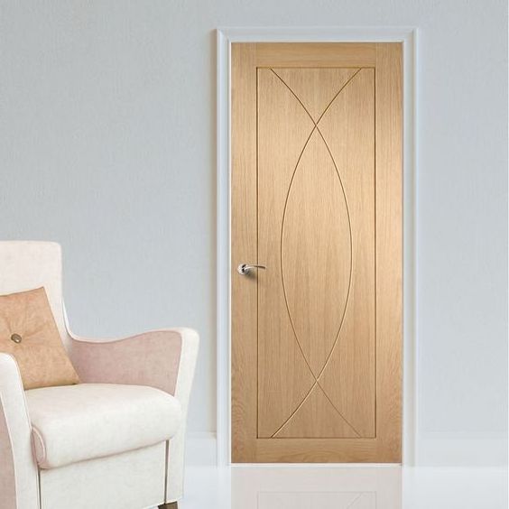 Vietnam Supplier Wholesale Price House Hotel Interior Room Waterproof wpc Wood Door for Apartment Home Modern Design Soundproof