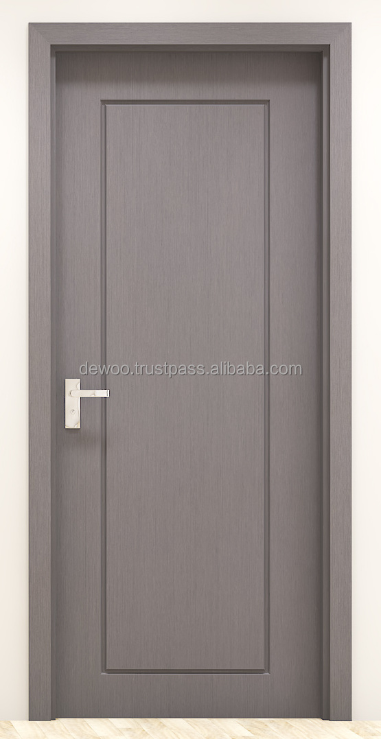 DEWOO Door Modern Design Soundproof Hotel Door Internal Bedroom Waterproof ABS composite PVC Interior WPC Doors For Room